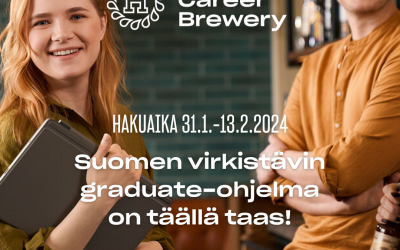 Oletko sinä seuraava graduate-ohjelman tähti? Hartwall Career Breweryn haku on nyt auki 💥
